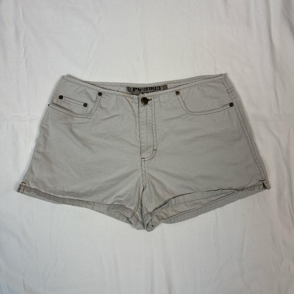 Vintage cream low rise shorts